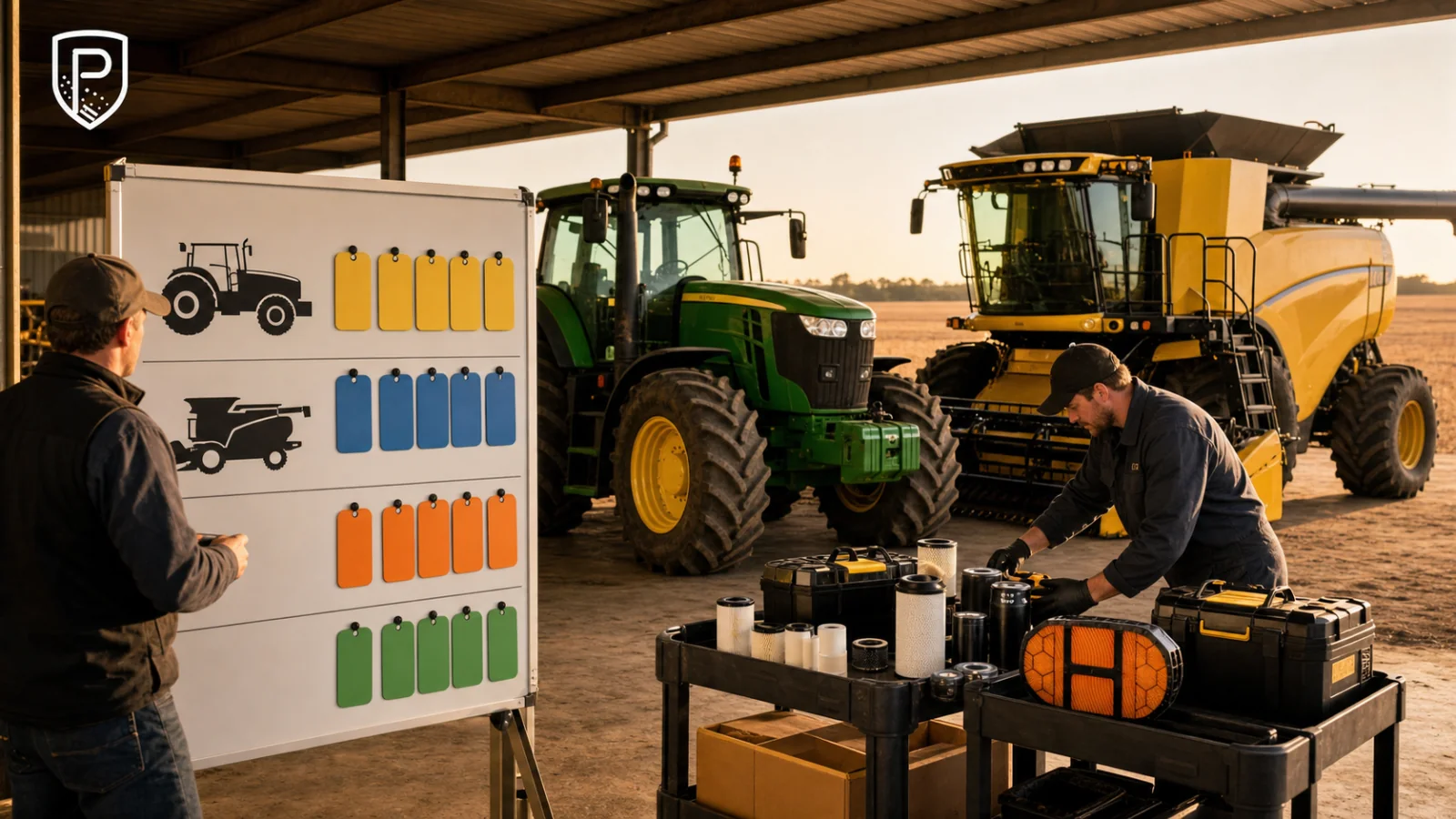 Tractor and Harvester Filters: 496-9841, 496-9845