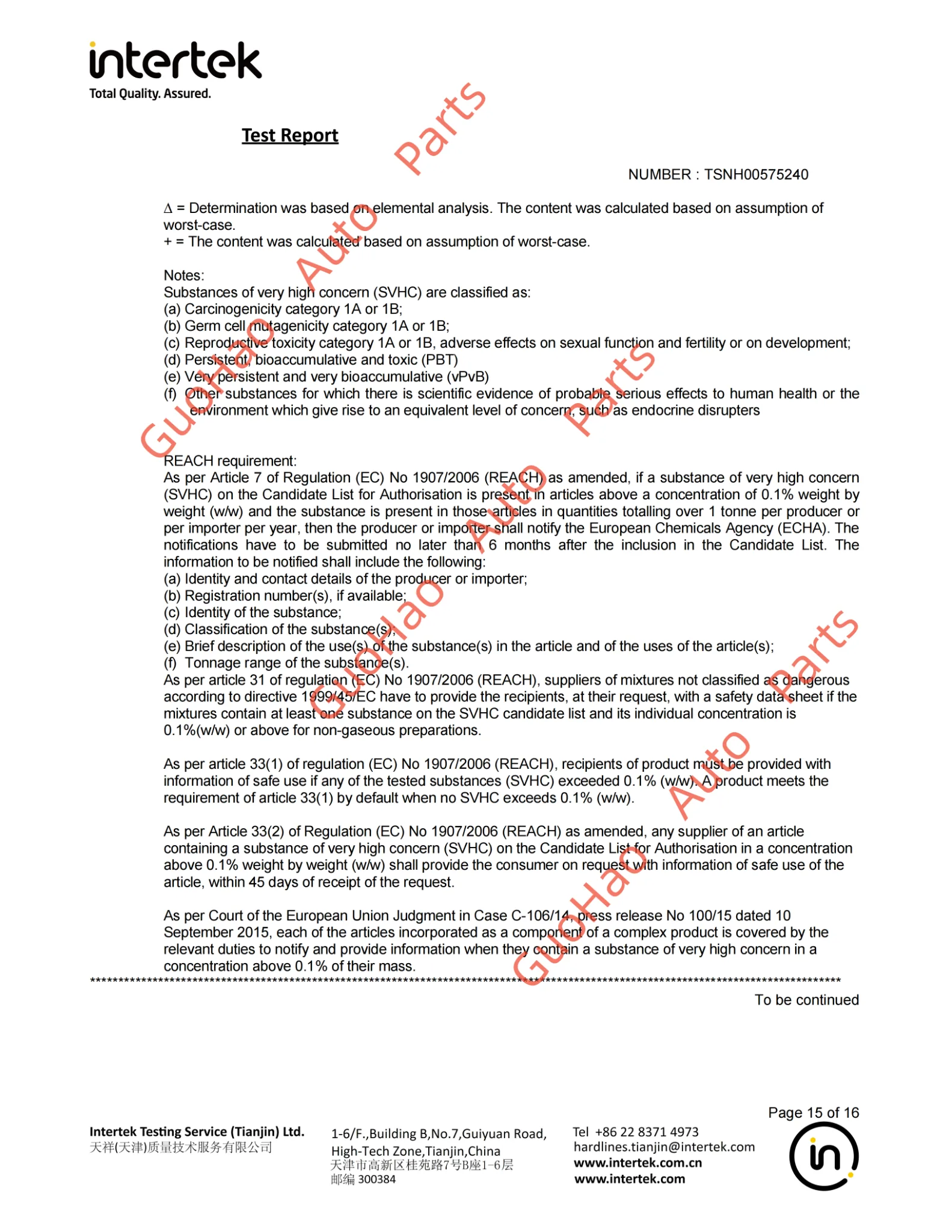 EU REACH - 7